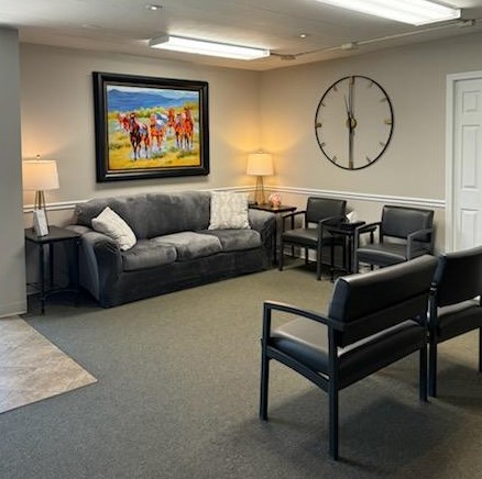 A comfortable reception area